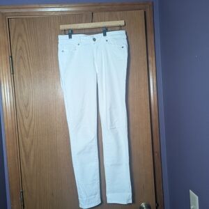 PAIGE Skyline Ankle Peg White‎ Jeans | Size 27